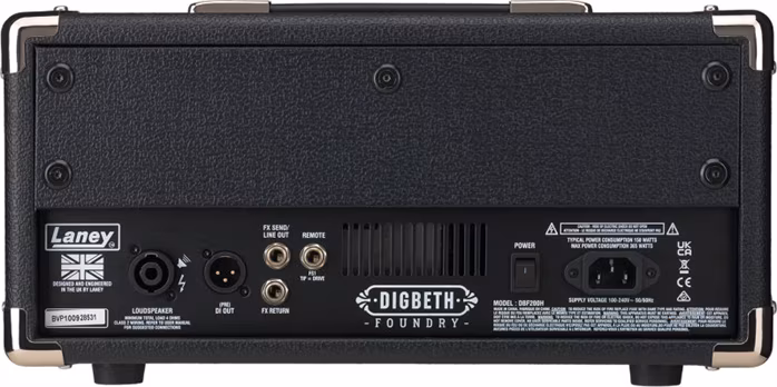Laney DIGBETH DBF200H - Wzmacniacz tranzystorowy do gitar basowych