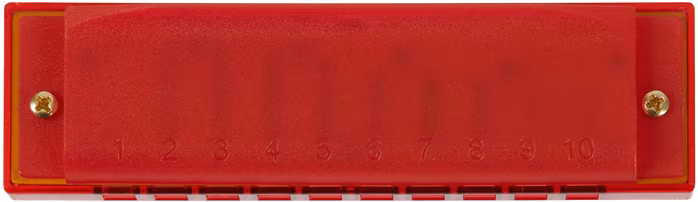 Hohner Translucent Harp C, red, hardcase - Harmonijka ustna