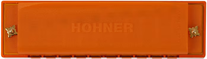 Hohner Translucent Harp C, orange, hardcase - Harmonijka ustna