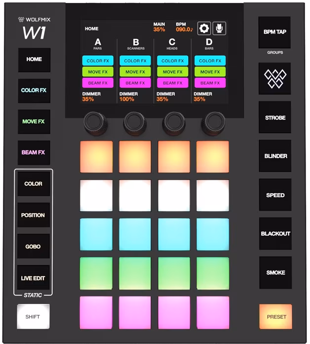 Wolfmix W1 MK2 - Kontroler DMX
