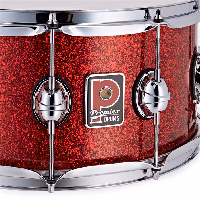 Premier Genista Classic 14" x 7" Snare Drum Red Sparkle - Werbel