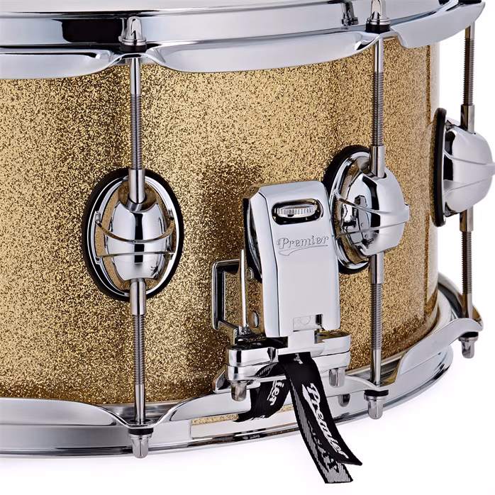 Premier Genista Classic 14" x 7" Snare Drum Vintage Gold Sparkle - Werbel