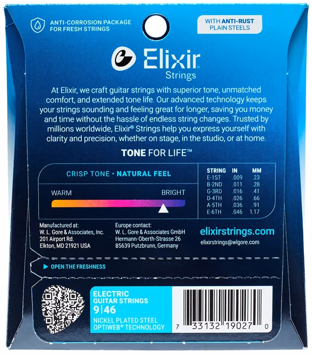 Elixir Optiweb Custom Light - Struny do gitary elektrycznej