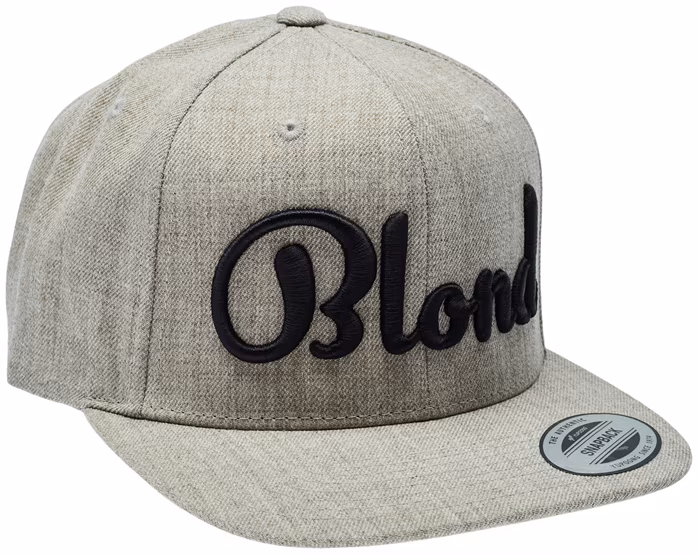Blond Classic Snapback Grey & Black - Bejsbolówka