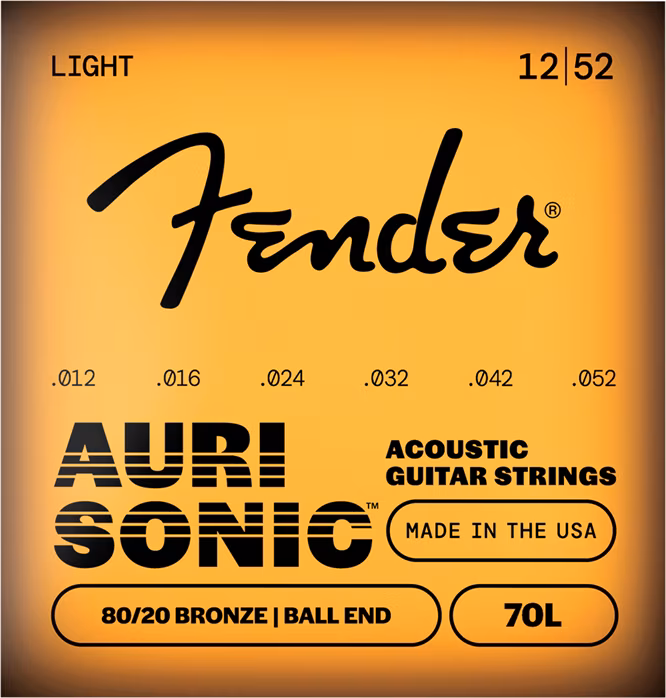 Fender AuriSonic 70L - Metalowe struny do gitary akustycznej
