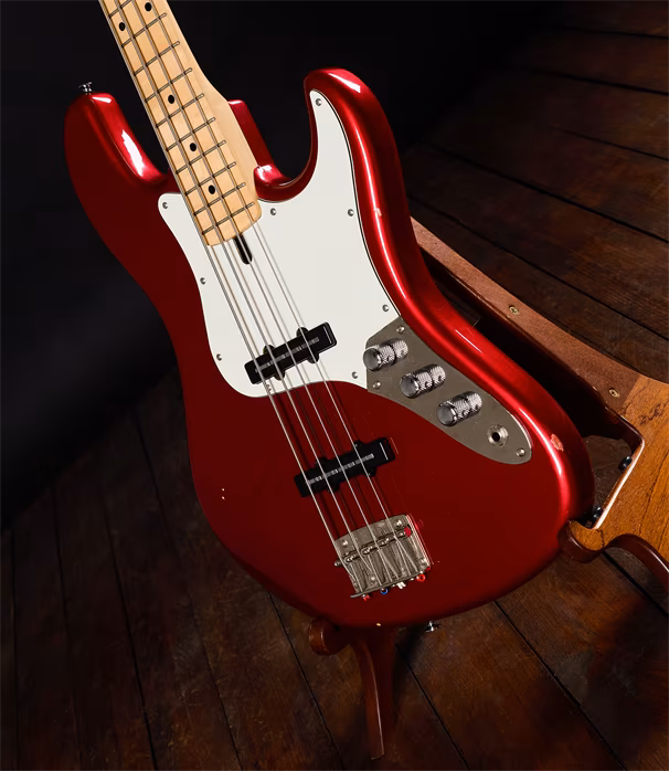 AV Basses 2021 AVJ4 Candy Apple Red - Elektryczna gitara basowa