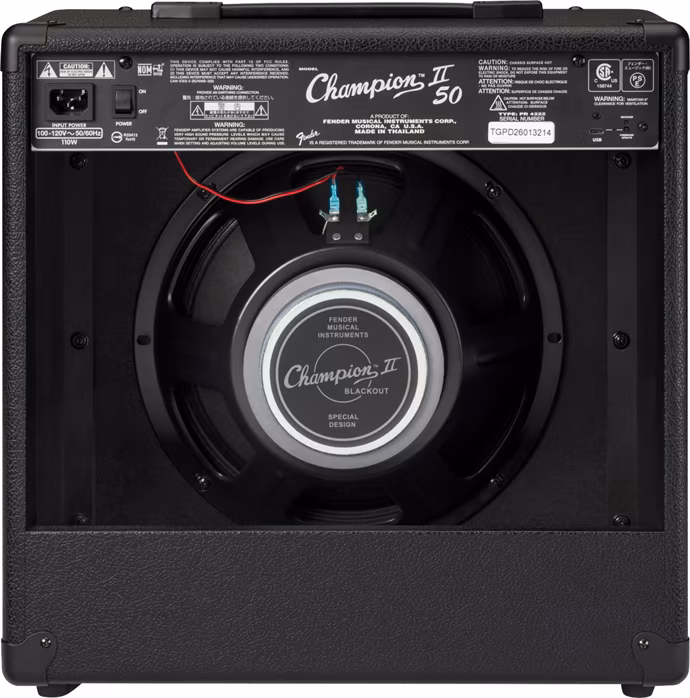 Fender Champion II 50 Blackout - Combo gitarowe tranzystorowe