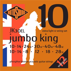 Rotosound JK30EL Jumbo King - Corzi pentru chitare cu 12 corzi 