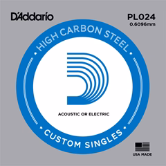 D'Addario PL024 - Coardă pentru chitară electrică/acustică