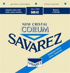 Savarez 500CJ New Cristal Corum High Tension - Corzi din nailon pentru chitară clasică