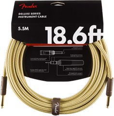 Fender Deluxe Series 18.6' Instrument Cable Tweed - Cablu pentru instrument