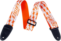 Gretsch Double Penguin Strap Orange/White - Curea chitară