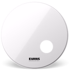 Evans 20" EQ3 Reso Smooth White  - Faţă rezonantă pentru tobă bas 