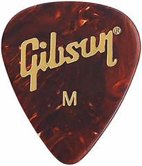 Gibson Celluloid Guitar Picks Tortoise Medium - Pene