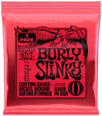Ernie Ball 3226 Nickel Wound Strings Burly Slinky 3 Pack - Corzi pentru chitară electrică