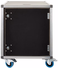 Razzor Cases FUSION 12U sliding door rack 415 with suspension, with wheels - Rack case