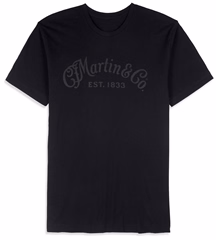 Martin Men's Tee Tone on Tone Black M - Tricou