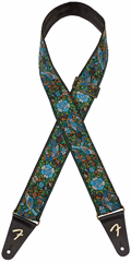 Fender Mosaic Jacquard Strap Green - Curea chitară