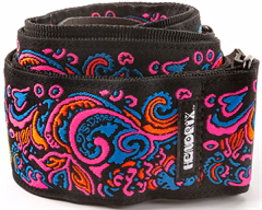 Dunlop Jimi Hendrix Blacklight Love Drops Pink Strap - Curea chitară