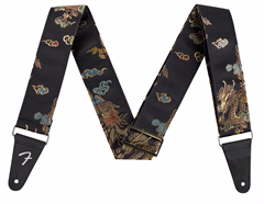 Fender Satin Dragon Strap Black - Curea chitară