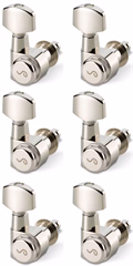 Schaller M6 Pin 6 left Nickel Locking 21,0 - Mecanică chitară 
