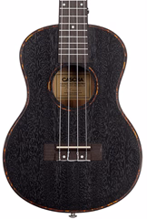 Cascha HH 2305L Tenor Mahogany LH Black - Ukulele acustice pentru stângaci 