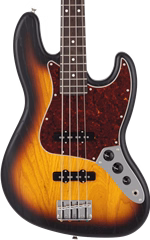 Fender MIJ LE Raw Ash Jazz Bass 3TS - Chitară bass electrică