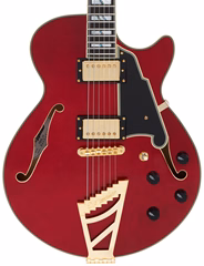 D'Angelico Excel SS Trans Cherry - Chitară semi-acustică