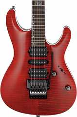 Ibanez KIKO100 Transparent Ruby Red - Chitară electrică