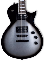 ESP LTD EC-256 Silver Sunburst Teardrop - Chitară electrică