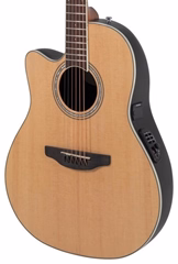 Ovation Celebrity CS Standard Mid Cutaway Natural - Chitară electro-acustică pentru stângaci 