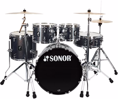 Sonor AQX Studio Set Black Midnight Sparkle (neambalat) - Set percuţie cu cinele