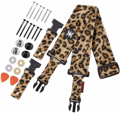 Amumu SNAPLOCK PRO Velvet Leopard - Curea chitară