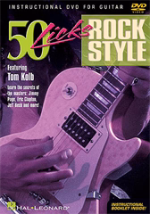 MS 50 Licks Rock Styles Guitar DVD (Tom Kolb) - Škola hry na gitare
