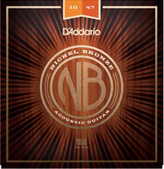 D'Addario NB1047 - Kovové struny na akustickú gitaru