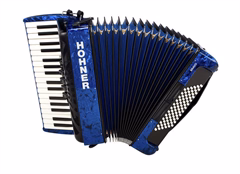 Hohner Bravo III 72 dark blue (SilentKey) - Klávesový akordeón