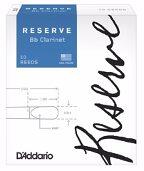 D'Addario Rico Reserve Bb Clarinet - 10 - 4.0+ - Klarinetové plátky