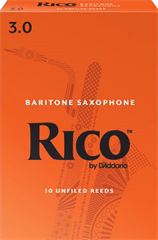 Rico D'Addario Baritone Sax 2,5, 10  - Saxofónové plátky