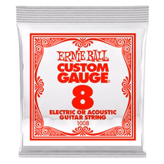 Ernie Ball 1020 Plain Steel Single .008 - Struna na elektrickú/akustickú gitaru