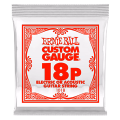 Ernie Ball 1030 Plain Steel Single .018 - Struna na elektrickú/akustickú gitaru