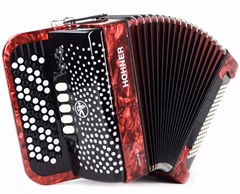 Hohner Nova III 96 red, B-stepped