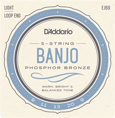 D'Addario EJ69 - Struny na päťstrunové bendžo