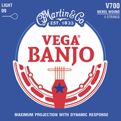 Martin Vega Banjo Light - Struny na päťstrunové bendžo