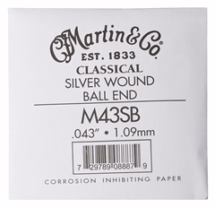 Martin Classical Nylon Ball End Single - 6th Silver Wound - Nylonová struna na klasickú gitaru