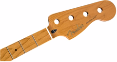 Fender Roasted Maple Precision Bass Neck, 20 Medium Jumbo Frets, 9.5", Maple, C Shape - Basgitarový krk