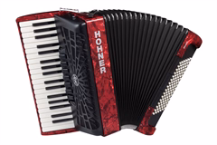 Hohner Bravo III 96 red (SilentKey) - Klávesový akordeón