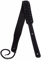Flight S51 Black Leather Ukulele Strap - Popruh na ukulele