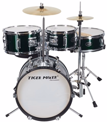 Tiger Power TCCJR40 Dark Green - Detská súprava bicích
