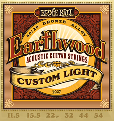 Ernie Ball 2007 Earthwood 80/20 Bronze Strings Custom Light - Kovové struny na akustickú gitaru