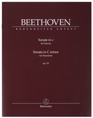MS Sonáta pro klavír c moll op. 111 - Ludwig van Beethoven - Noty pre klavír